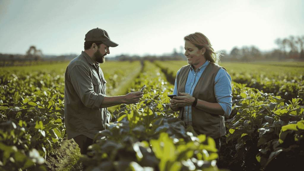 Infografica sui nuovi ruoli nell'agricoltura: confronto tra tecnici agricoli tradizionali e manager di innovazione.